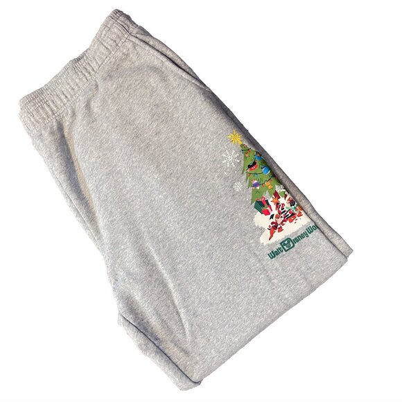 Disney Christmas Sweatpants Grey Fleece , Pluto Chip And Dale -  Multiple Sizes - Picture 2 of 7
